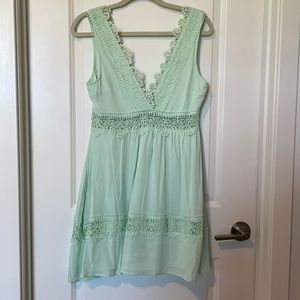Rue 21 green bohemian dress
